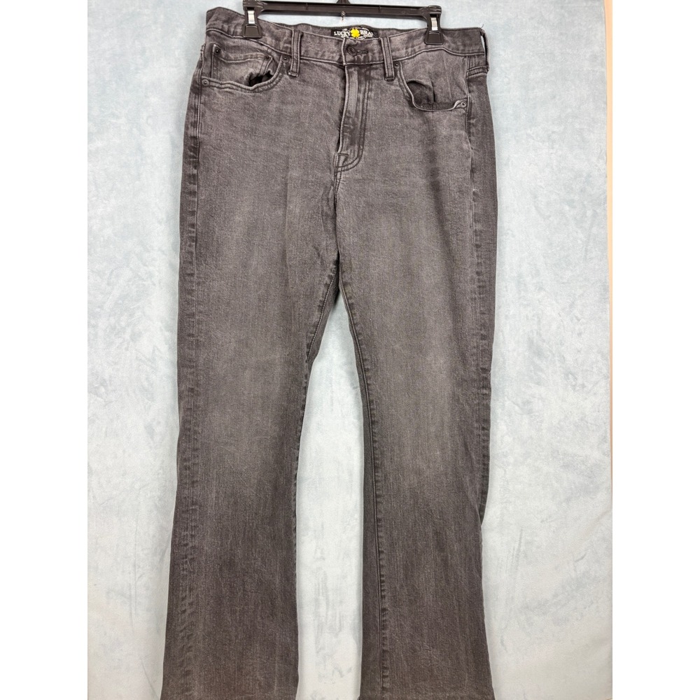 Lucky Brand 427 Athletic Boot Jeans Mens 32x32 Black Faded Denim Pants